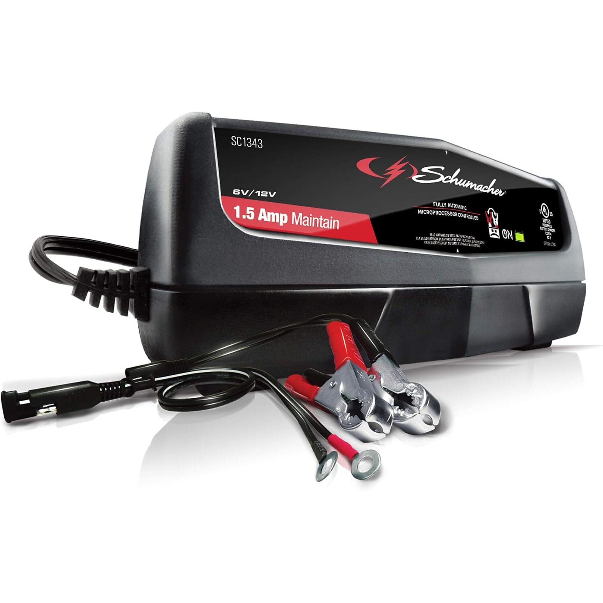 Schumacher 1.5A Fully Automatic Battery Maintainer, Model# SC1343